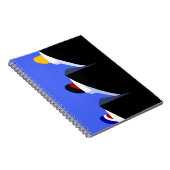  cruiseschepen Art Deco Poster Notitieboek (Rechterzijde)