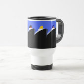  cruiseschepen Art Deco Poster Reisbeker (Voorkant rechts)