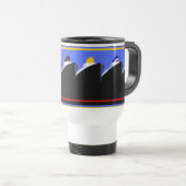  cruiseschepen Art Deco Poster Reisbeker (Voorkant rechts)