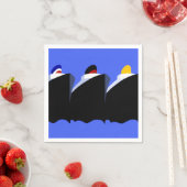 cruiseschepen Art Deco Poster Servetten (Insitu)