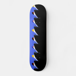  cruiseschepen Art Deco Poster Skateboard