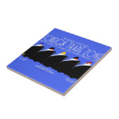  cruiseschepen Art Deco Poster Tegeltje (Zijkant)