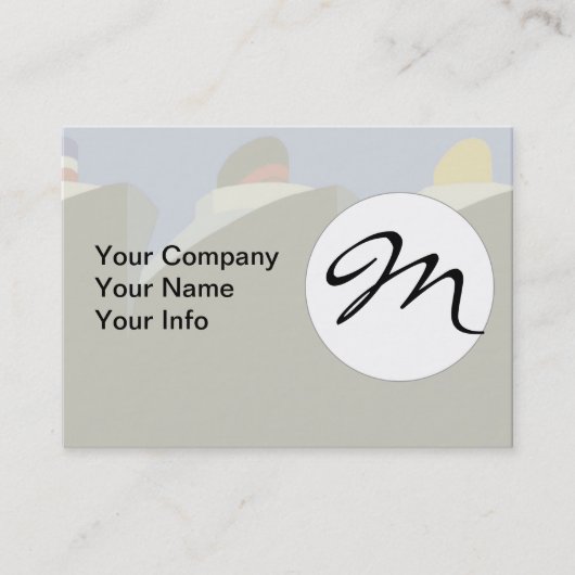  cruiseschepen Art Deco Poster Visitekaartje (Voorkant)