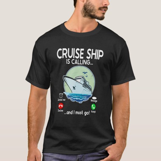 cruiseschepen bellen t-shirt (Voorkant)