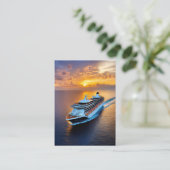 Cruiseschepen bieden een luxe Envelope Liner Visitekaartje (Staand voorkant)