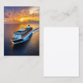Cruiseschepen bieden een luxe Envelope Liner Visitekaartje (Voorkant / Achterkant)