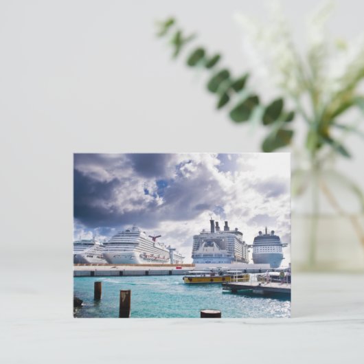 cruiseschepen briefkaart (Staand voorkant)