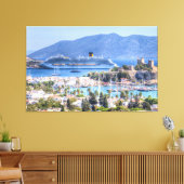 Cruiseschepen en bietenkast canvas afdruk (Insitu (Woonkamer))