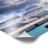 cruiseschepen foto afdruk (Hoek)