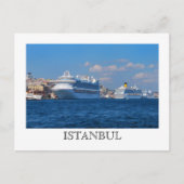 Cruiseschepen in het Briefkaart Istanbul (Voorkant)