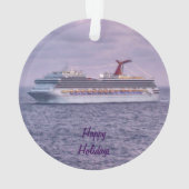 cruiseschepen in Paarse staat Ornament (achterkant)