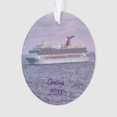 cruiseschepen in Paarse staat Ornament (voorkant)