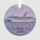 cruiseschepen in Paarse staat Ornament (voorkant)