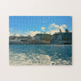 Cruiseschepen in Sint-Martin/Sint-Maarten Legpuzzel