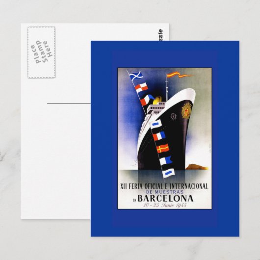  cruiseschepen Kunst op kaarten, Briefkaarten (Voorkant / Achterkant)