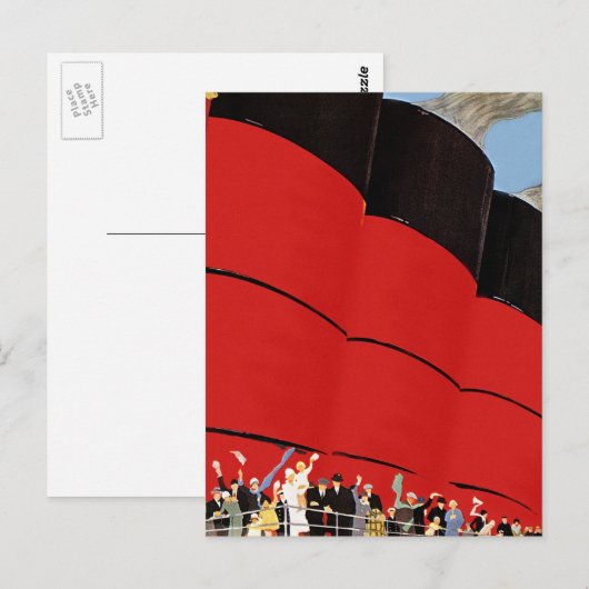  cruiseschepen met afscheid briefkaart (Voorkant / Achterkant)