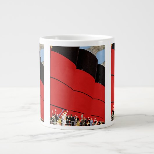  cruiseschepen met afscheid grote koffiekop (Voorkant)