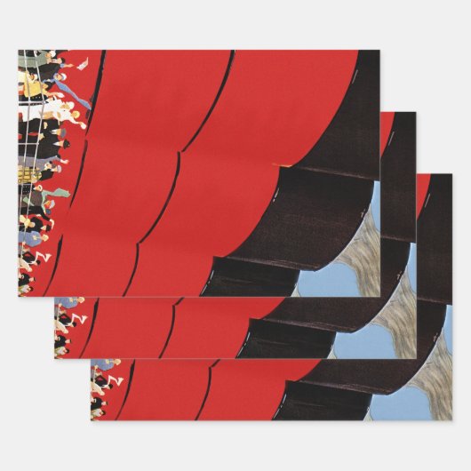  cruiseschepen met afscheid inpakpapier vel (Set)