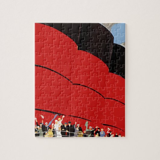 cruiseschepen met afscheid legpuzzel (Verticaal)