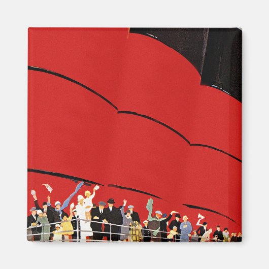 cruiseschepen met afscheid magneet (Voorkant)