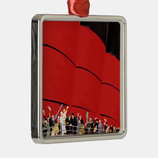  cruiseschepen met afscheid metalen ornament (Rechts)