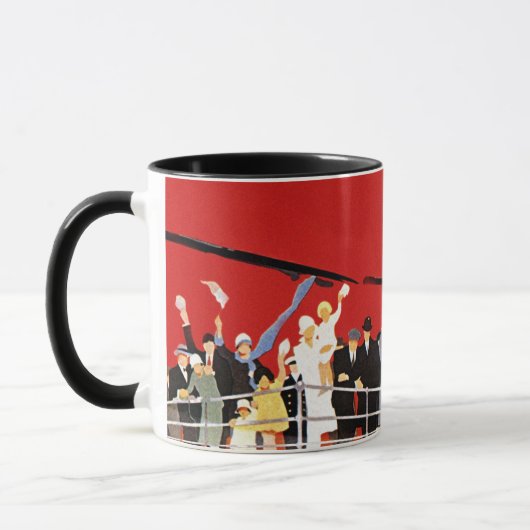 cruiseschepen met afscheid mok (Links)