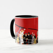  cruiseschepen met afscheid mok (Voorkant links)