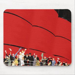 cruiseschepen met afscheid muismat