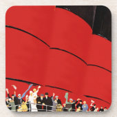  cruiseschepen met afscheid onderzetter (Voorkant)