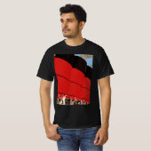  cruiseschepen met afscheid t-shirt (Voorkant volledig)