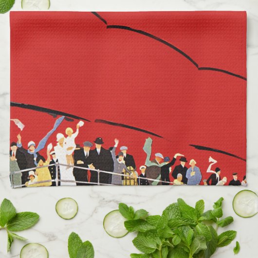  cruiseschepen met afscheid theedoek (Gevouwen)