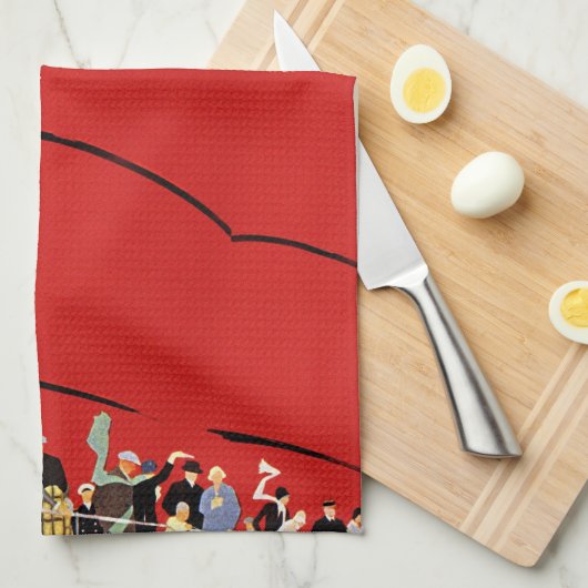  cruiseschepen met afscheid theedoek (Quarter Fold)