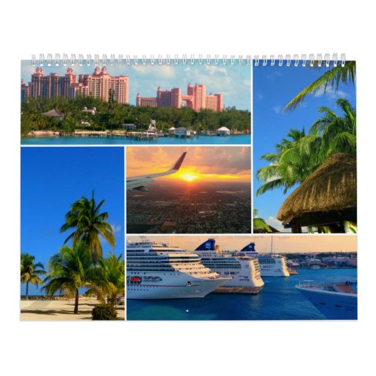 Cruiseschepen op de Caraïbische kalender 2024 (Hoes)