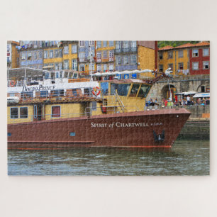 Cruiseschepen op de Douro, Porto, Portugal Legpuzzel