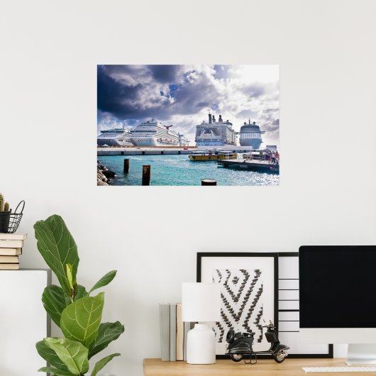 cruiseschepen poster (Thuiskantoor)