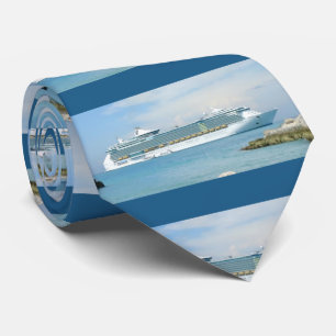 Cruiseschepen uit CocoCay Stripe Stropdas