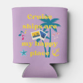 Cruiseschepen zijn mijn gelukkige plaats blikjeskoeler (Achterkant)