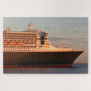cruiseschip 2: De koningin Mary 2 vroeg in de ocht Legpuzzel