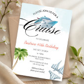 Cruiseschip 40e 50e 60e verjaardagsreis elke leeft kaart