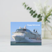 Cruiseschip 8: Happy Retirement Briefkaart (Staand voorkant)