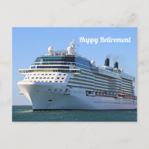 Cruiseschip 8: Happy Retirement Briefkaart