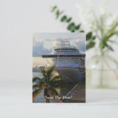 cruiseschip aankondigingskaart (Staand voorkant)