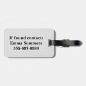 Cruiseschip Alaska op de oceaan Bagagelabel (Achterkant horizontaal)