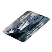 cruiseschip Alaska voor de oceaan, gepersonaliseer Magneet (Linkerzijde)