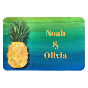 Cruiseschip Ananas Stateroom Deur Monogram Teken Magneet