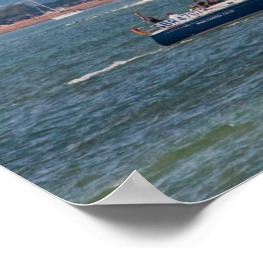 cruiseschip Arcadia dat Engeland verlaat Poster (Hoek)