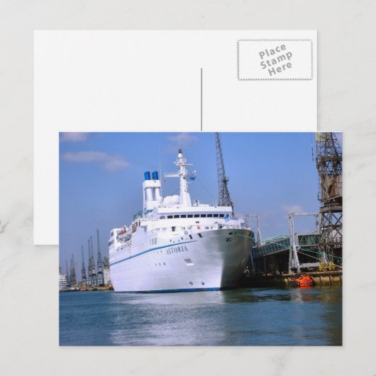 Cruiseschip "Astoria" Briefkaart (Voorkant / Achterkant)