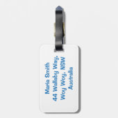 Cruiseschip Bagagelabel (Achterkant verticaal)