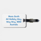 Cruiseschip Bagagelabel (Achterkant horizontaal)