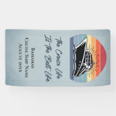 Cruiseschip Bahama's Cabine Stateroom Deur Decor Spandoek (Horizontaal)